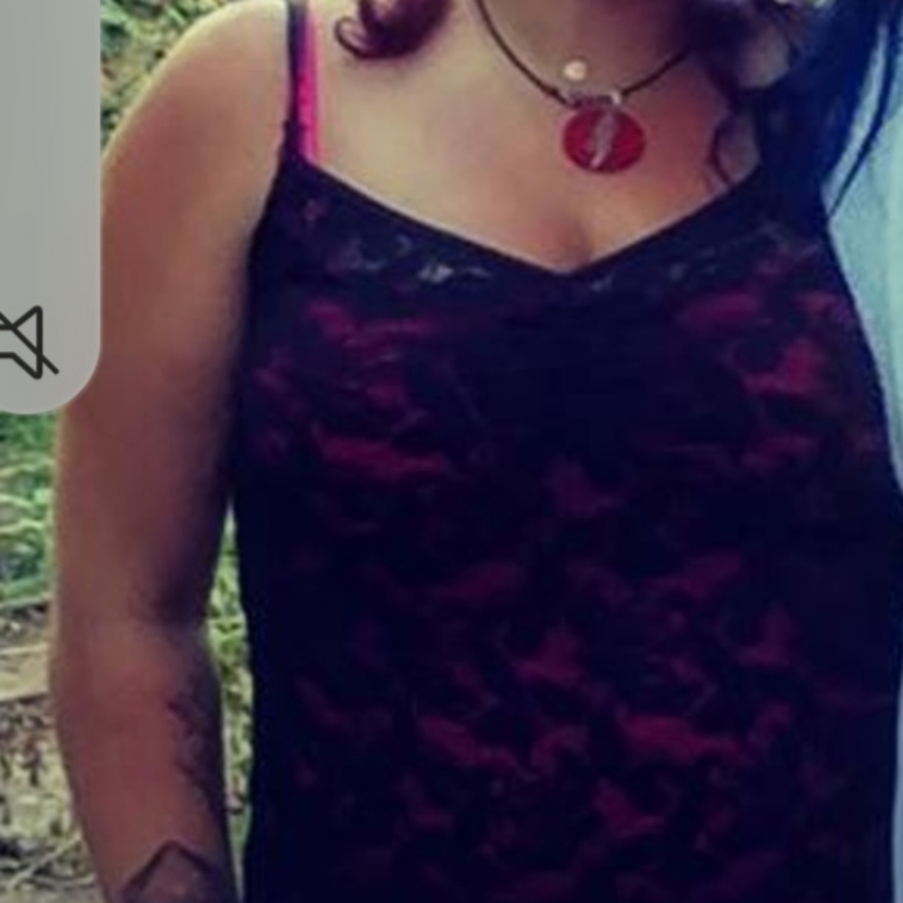 Sheer Lace V-Neck Tank Top